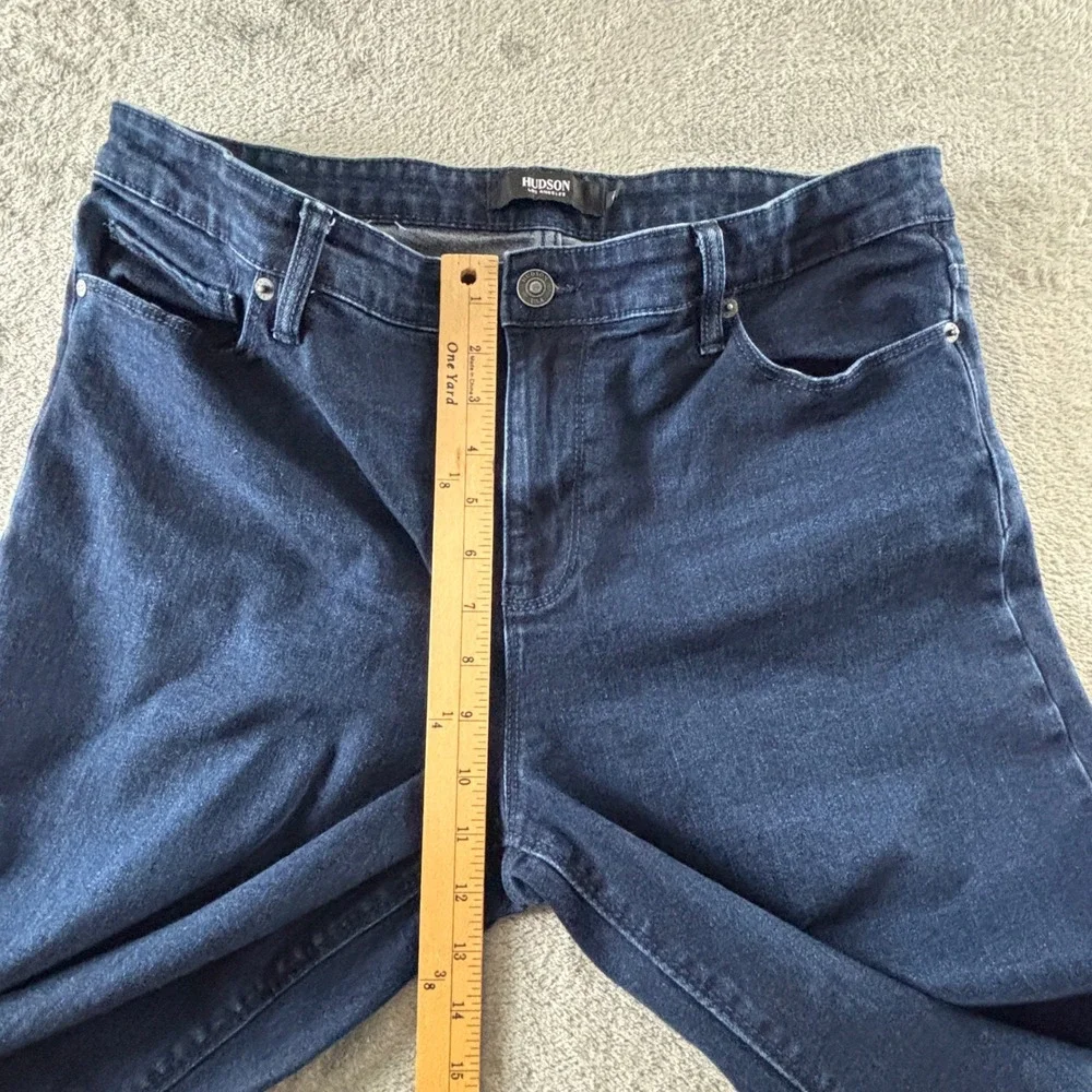 Hudson Straight Leg Jeans Womens 14 Dark Wash Stretch Denim High Rise H0325-01